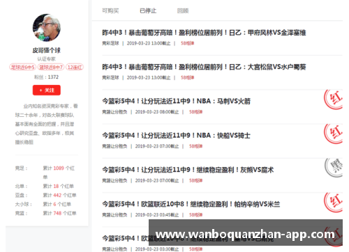 万博全站新浪NBA篮彩：独家分析与实时赔率，助你赢取精彩赛事的大奖
